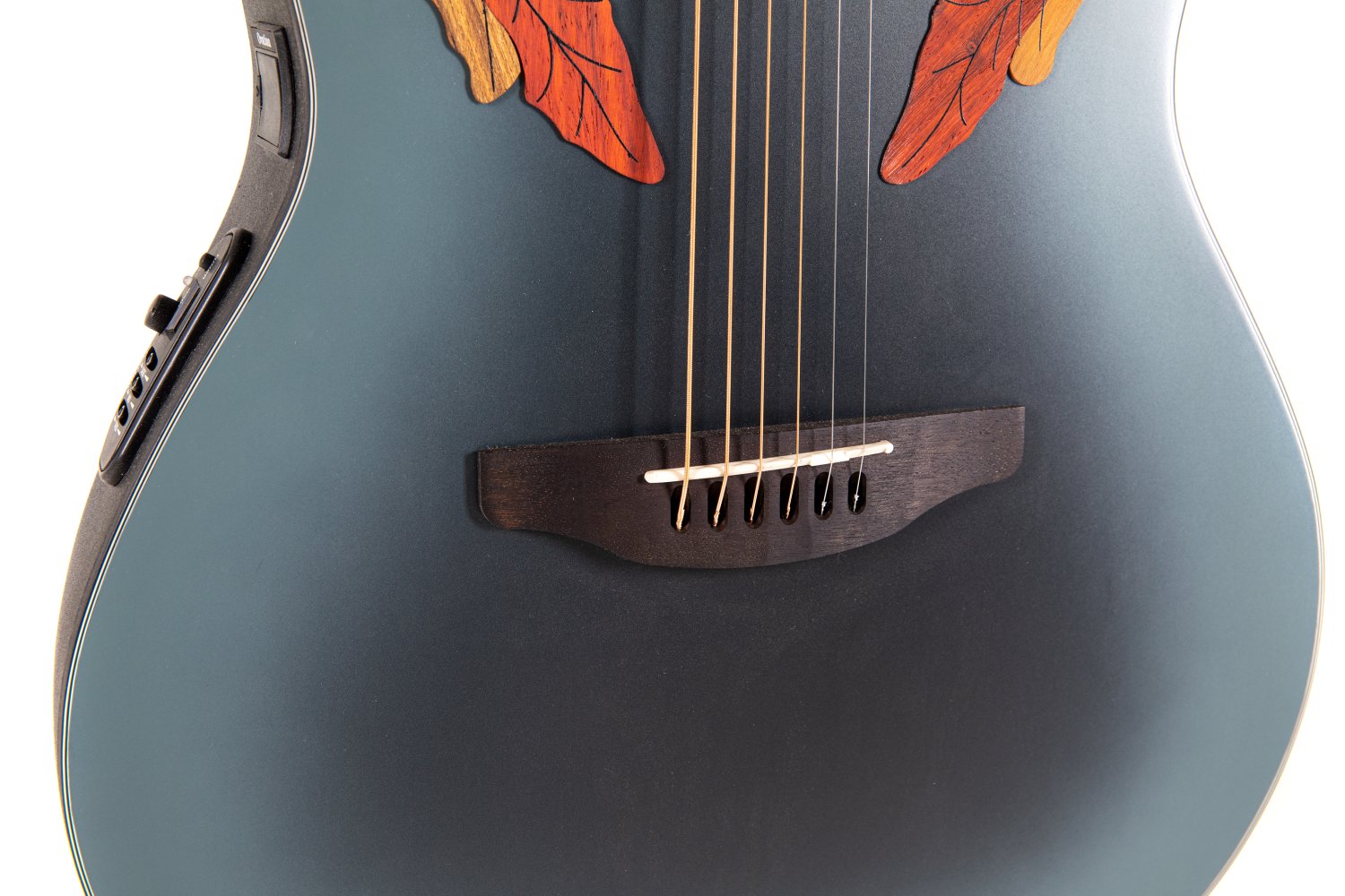 Ovation Celebrity Elite E-Acoustic Guitar CE44-RBB, Reverse Blue Burst - view 7
