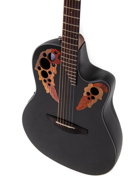 Ovation Celebrity Elite E-Acoustic Guitar CE44-5, Black - view 5