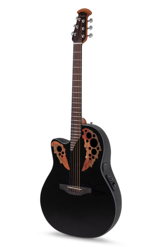 Ovation Celebrity Elite E-Acoustic Guitar CE44L-5, Black, Lefty - view 1