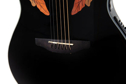 Ovation Celebrity Elite E-Acoustic Guitar CE44L-5, Black, Lefty - view 7