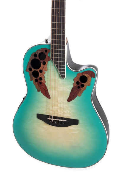 Ovation Celebrity Elite Plus E-Acoustic Guitar CE44X-9B, Mintburst - view 5
