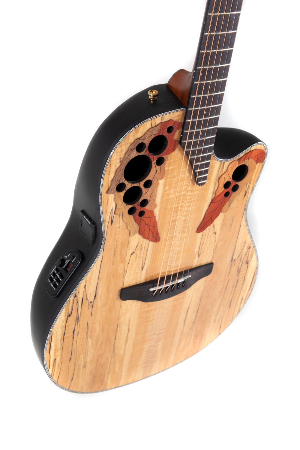 Ovation Celebrity Elite Plus E-Acoustic Guitar CE44P-SM, Natural Spalted Maple - view 4