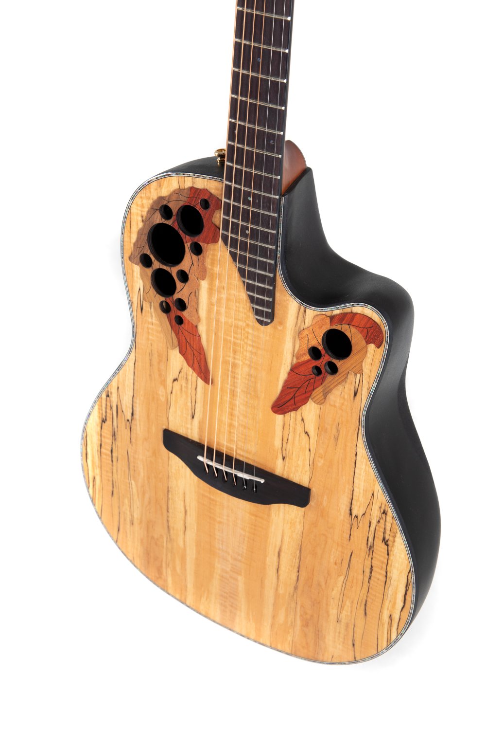 Ovation Celebrity Elite Plus E-Acoustic Guitar CE44P-SM, Natural Spalted Maple - view 5