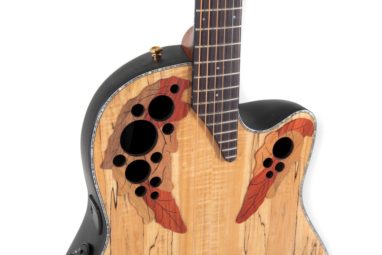 Ovation Celebrity Elite Plus E-Acoustic Guitar CE44P-SM, Natural Spalted Maple - view 6