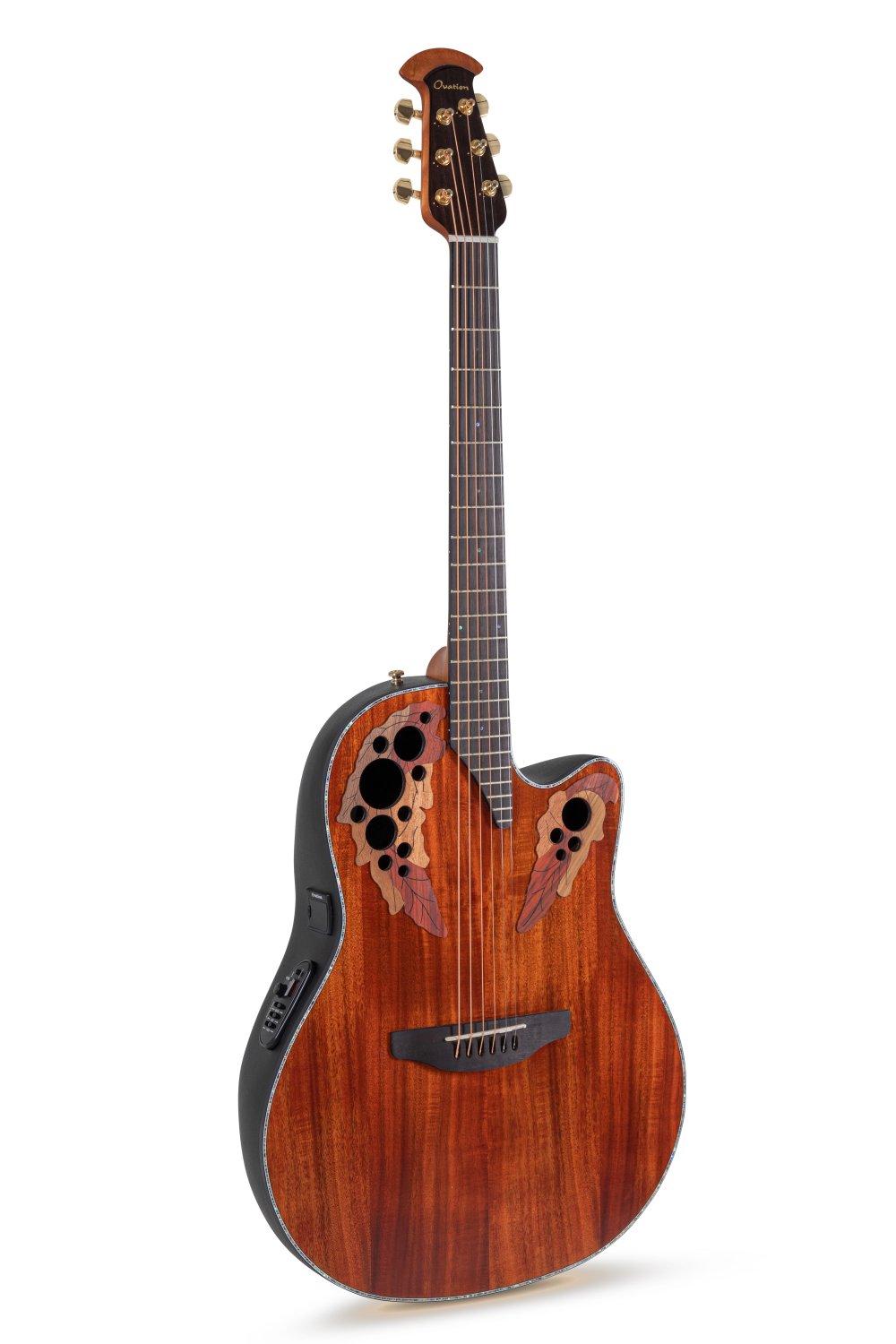 Ovation Celebrity Elite Plus E-Acoustic Guitar CE44P-FKOA, Figured Koa - view 1