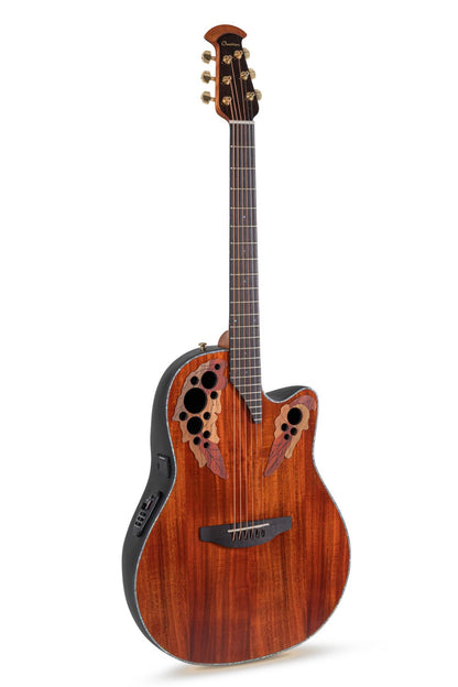Ovation Celebrity Elite Plus E-Acoustic Guitar CE44P-FKOA, Figured Koa - view 1