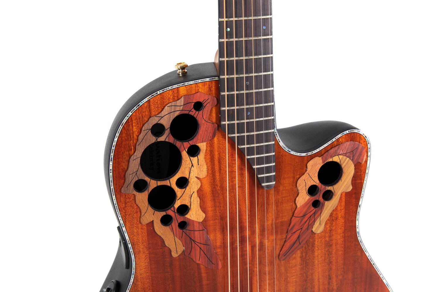 Ovation Celebrity Elite Plus E-Acoustic Guitar CE44P-FKOA, Figured Koa - view 6