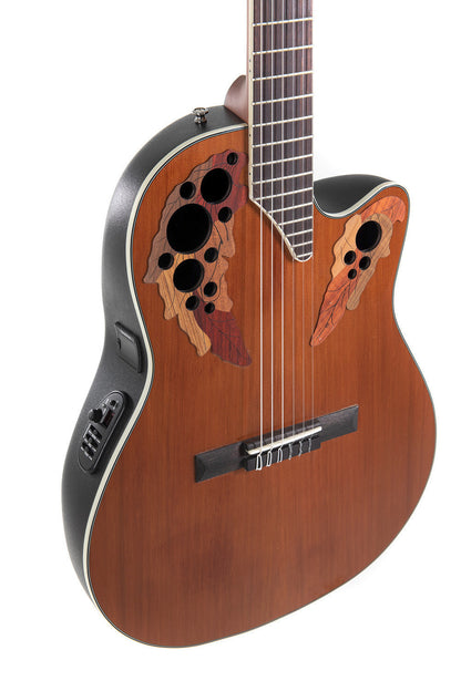 Ovation Celebrity Elite E-Acoustic Classic Guitar CE44C-4A, Natural Gloss - view 4