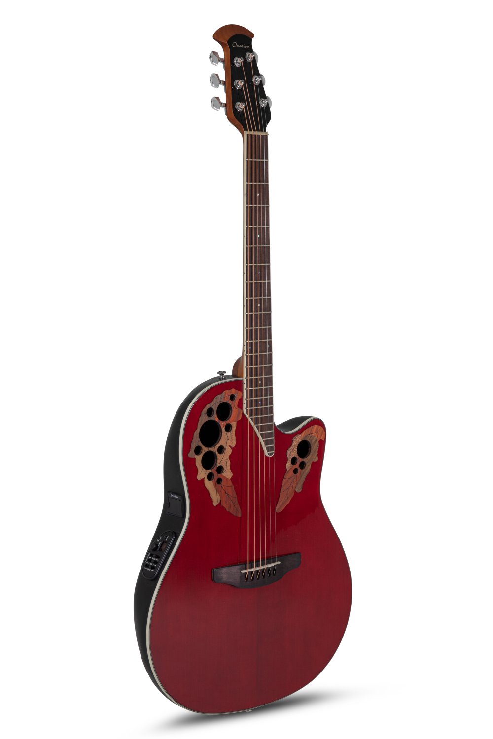 Ovation Celebrity Elite E-Acoustic Guitar CE48-RR, Ruby Red - view 1