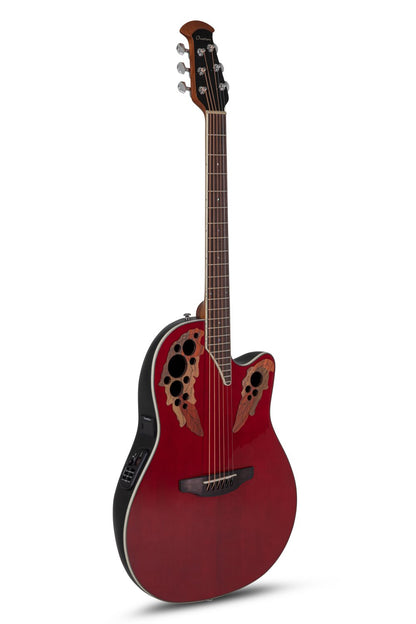 Ovation Celebrity Elite E-Acoustic Guitar CE48-RR, Ruby Red - view 1