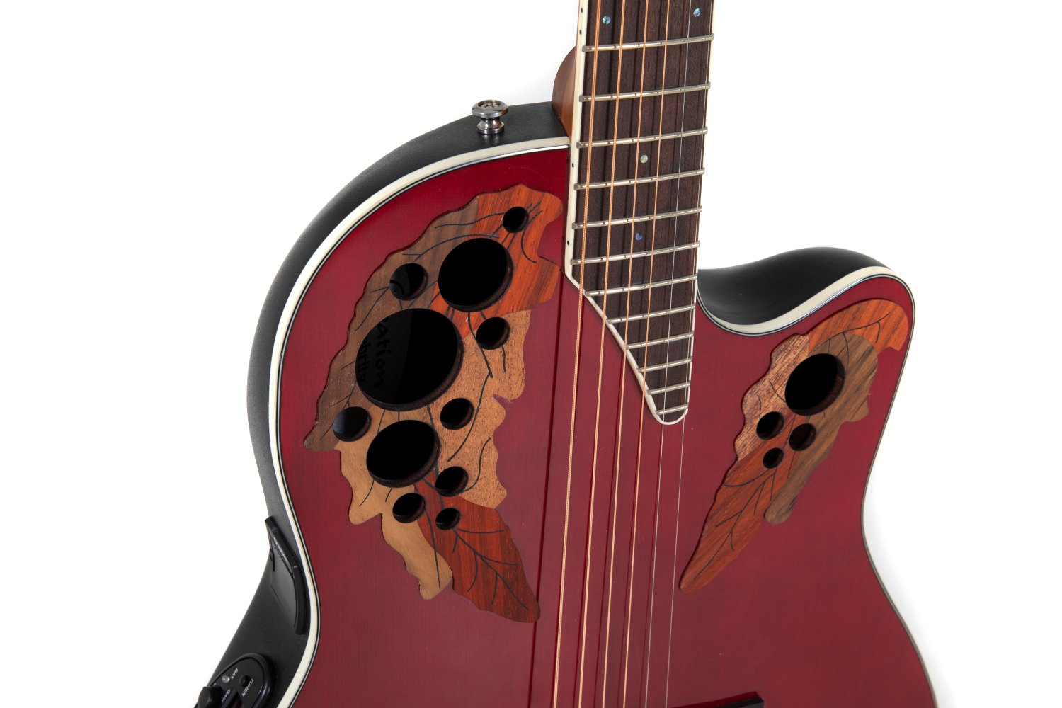 Ovation Celebrity Elite E-Acoustic Guitar CE48-RR, Ruby Red - view 6