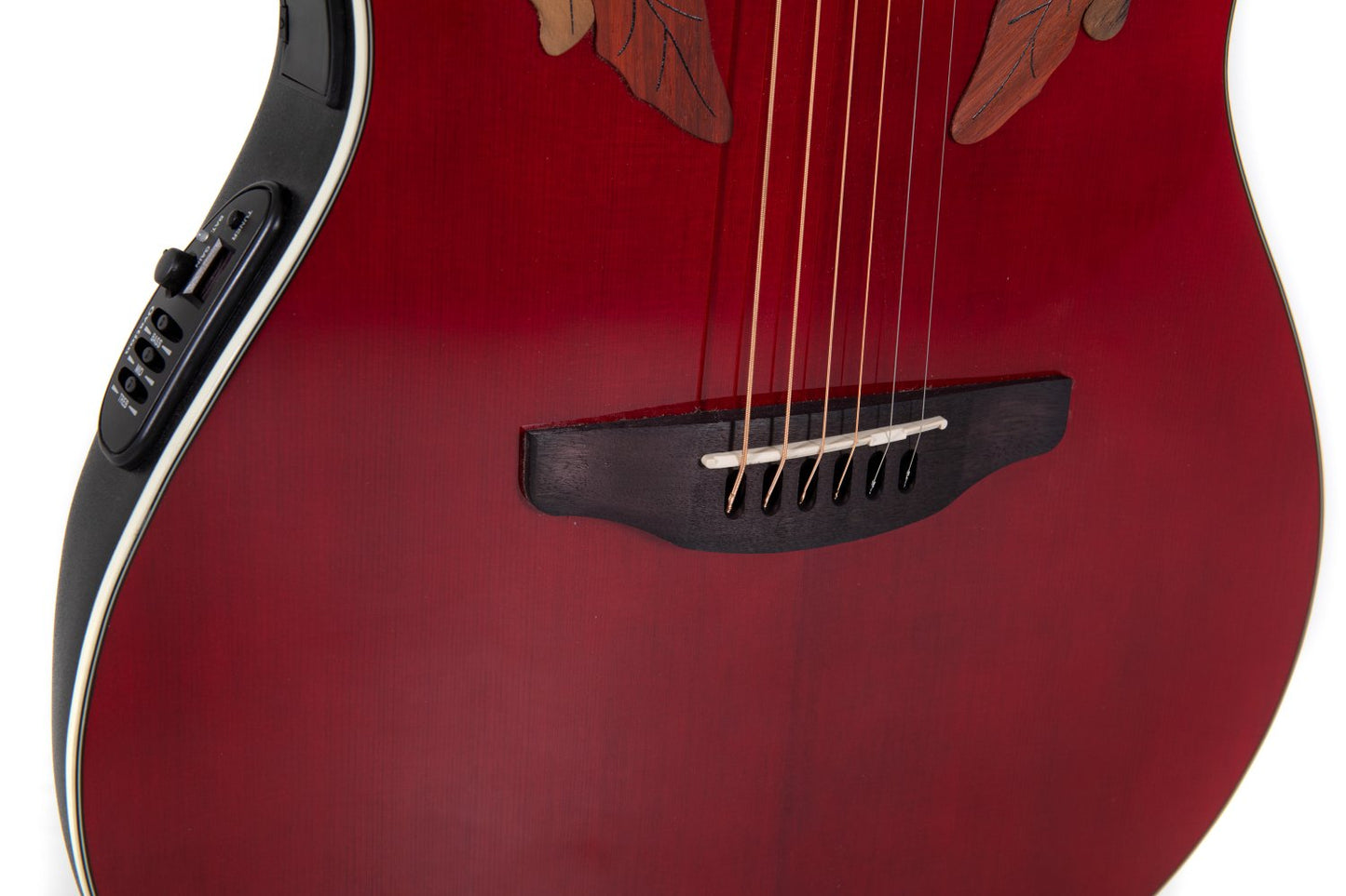Ovation Celebrity Elite E-Acoustic Guitar CE48-RR, Ruby Red - view 7