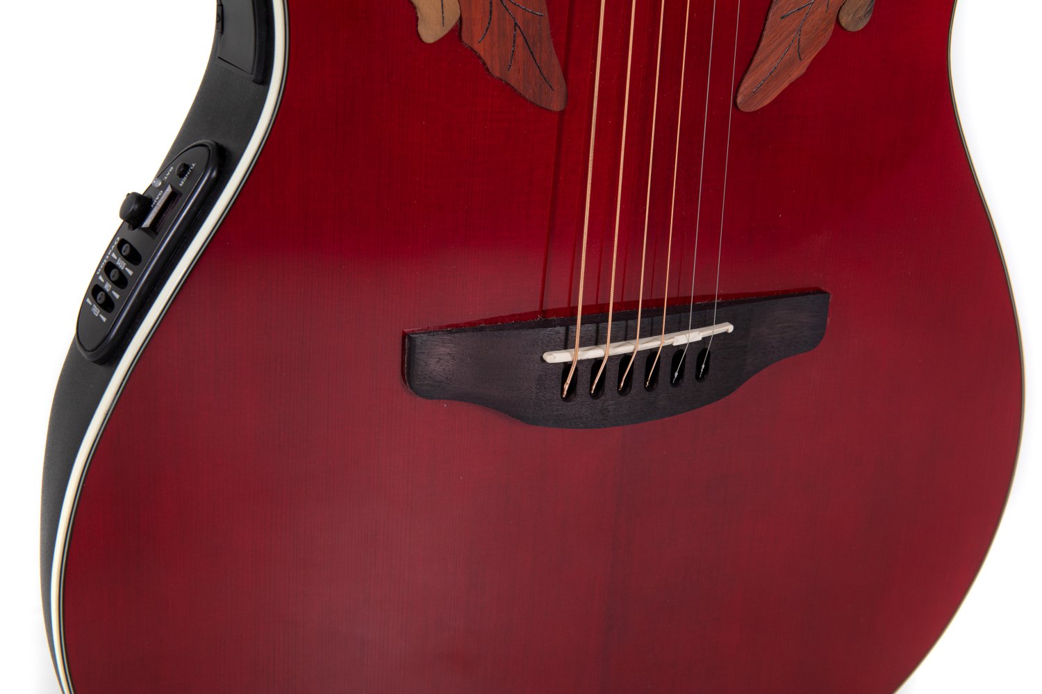 Ovation Celebrity Elite E-Acoustic Guitar CE48-RR, Ruby Red - view 7