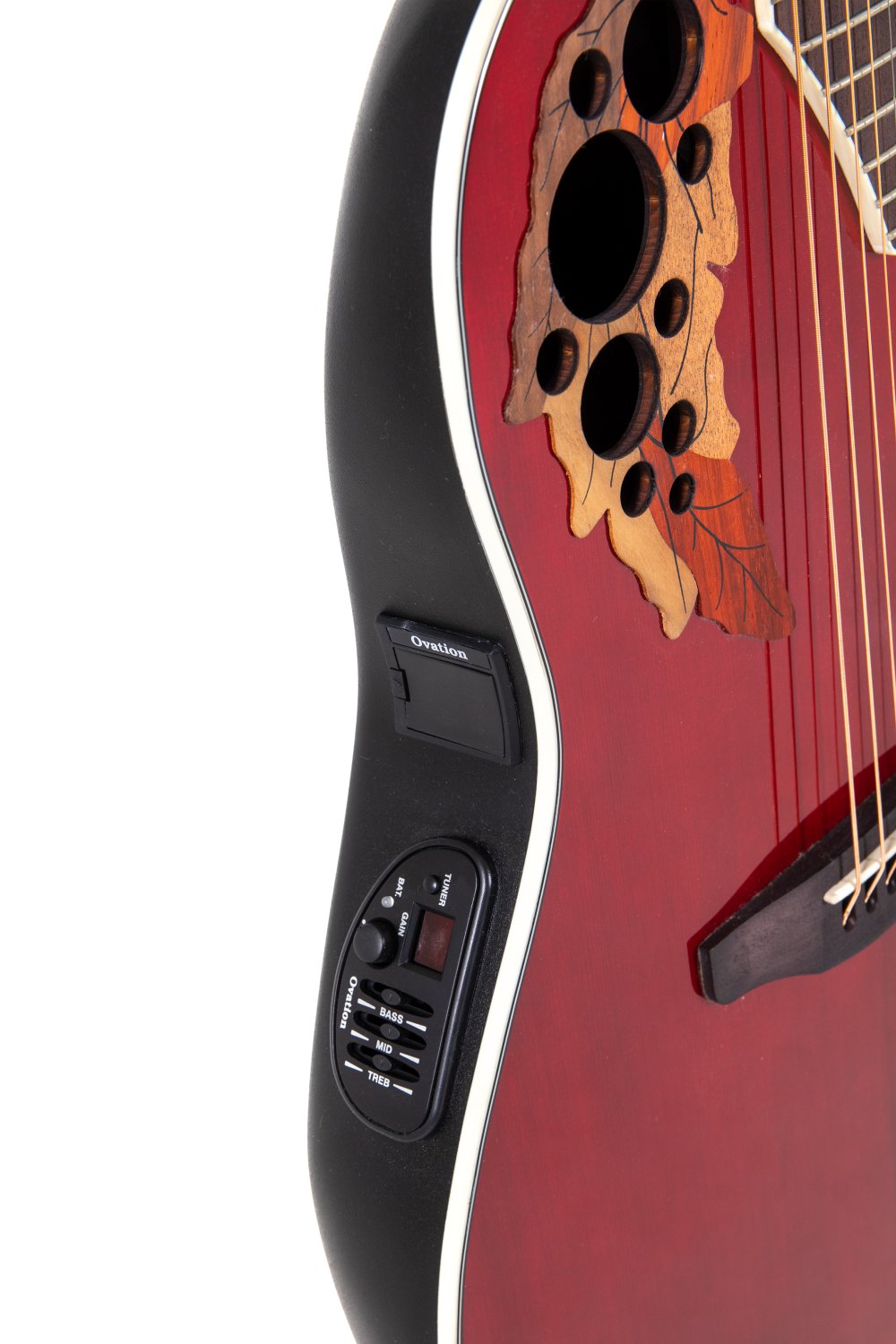 Ovation Celebrity Elite E-Acoustic Guitar CE48-RR, Ruby Red - view 8