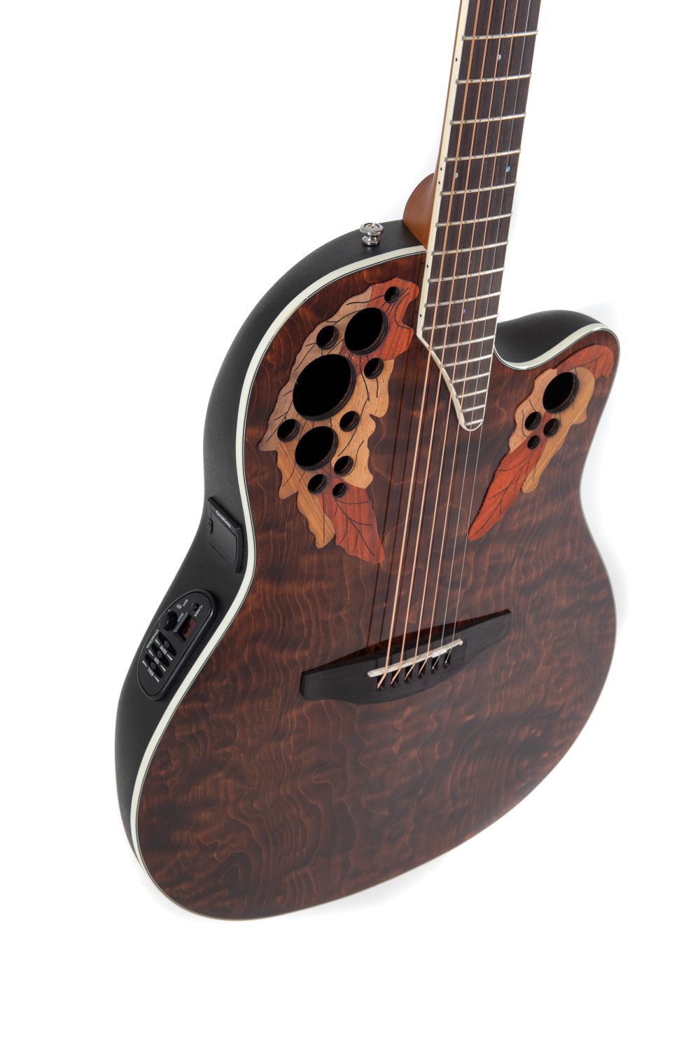 Ovation Celebrity Elite Plus E-Acoustic Guitar CE48P-TGE, Tiger Eye - view 4