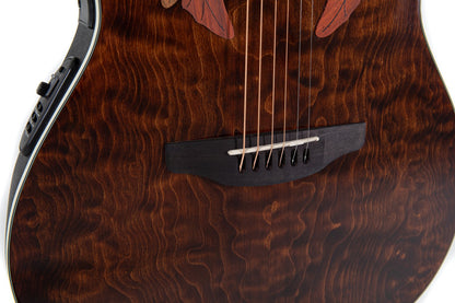 Ovation Celebrity Elite Plus E-Acoustic Guitar CE48P-TGE, Tiger Eye - view 7