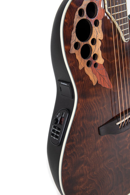 Ovation Celebrity Elite Plus E-Acoustic Guitar CE48P-TGE, Tiger Eye - view 8