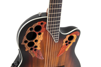 Ovation Celebrity Elite Plus E-Acoustic Guitar CE48P-KOAB, Koa Burst - view 6