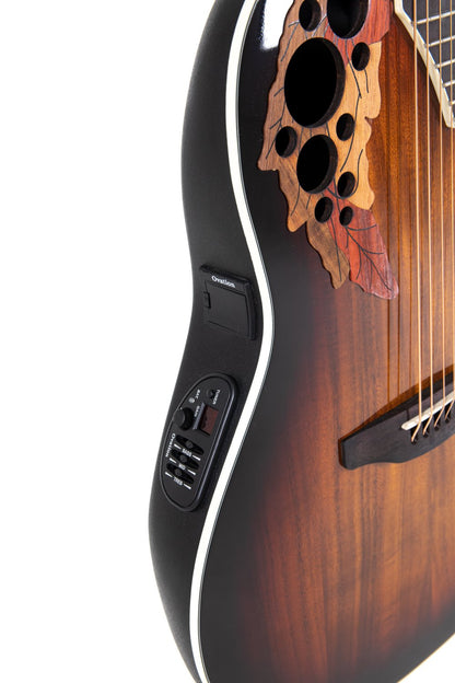 Ovation Celebrity Elite Plus E-Acoustic Guitar CE48P-KOAB, Koa Burst - view 8
