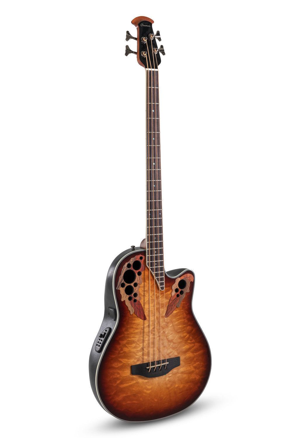 Ovation Celebrity Elite E-Acoustic Bass CEB44X-7C, Cognac Burst - view 1