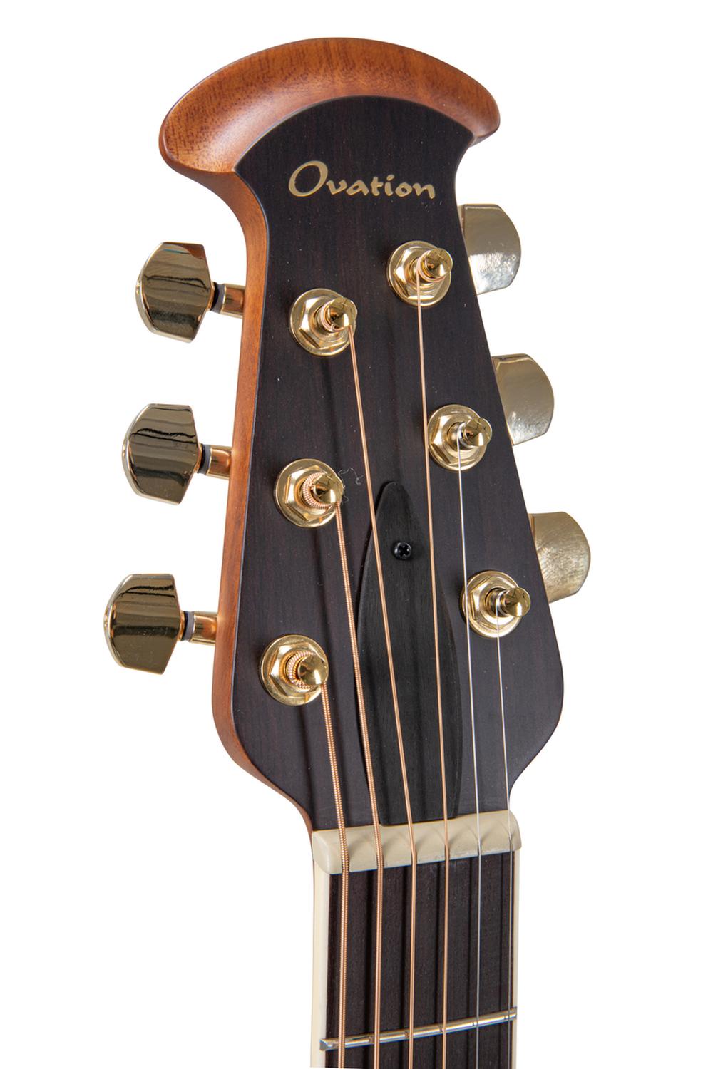 Ovation Celebrity Deluxe E-Acoustic Guitar CDX40-5-G, Black Satin - view 14
