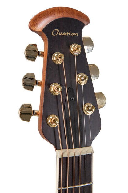 Ovation Celebrity Deluxe E-Acoustic Guitar CDX40-5-G, Black Satin - view 14
