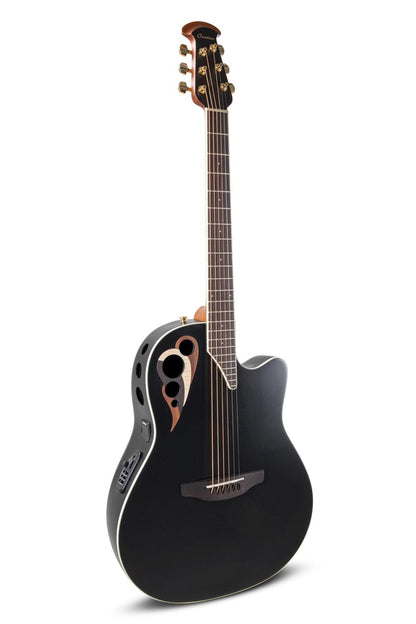 Ovation Celebrity Deluxe E-Acoustic Guitar CDX40-5-G, Black Satin - view 1