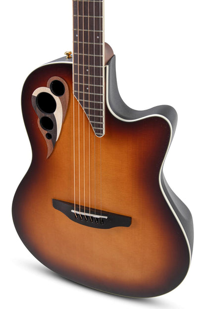 Ovation Celebrity Deluxe E-Acoustic Guitar CDX40-1-G, Vintage Suburst Satin - view 5