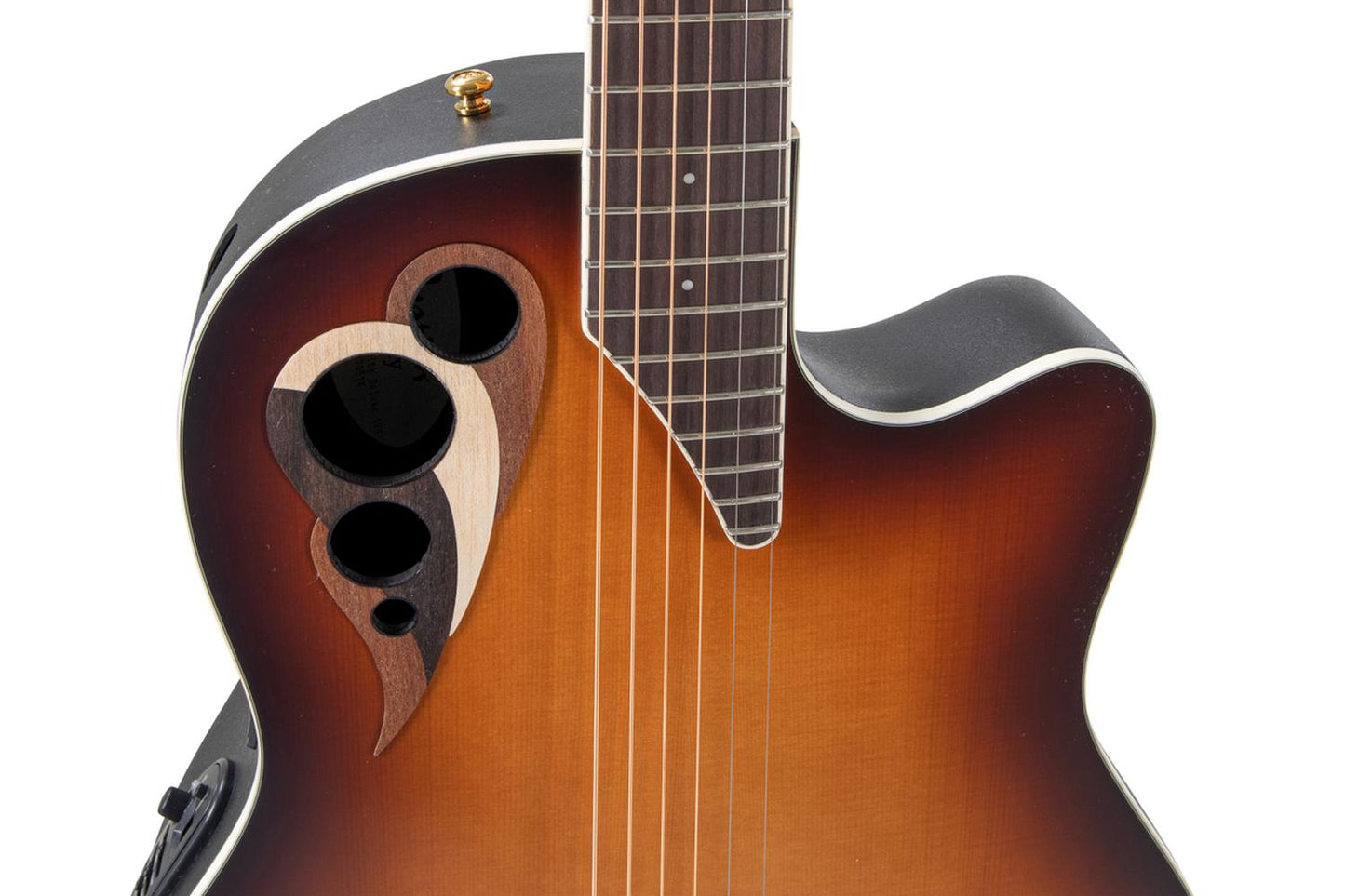 Ovation Celebrity Deluxe E-Acoustic Guitar CDX40-1-G, Vintage Suburst Satin - view 6
