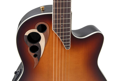 Ovation Celebrity Deluxe E-Acoustic Guitar CDX40-1-G, Vintage Suburst Satin - view 6