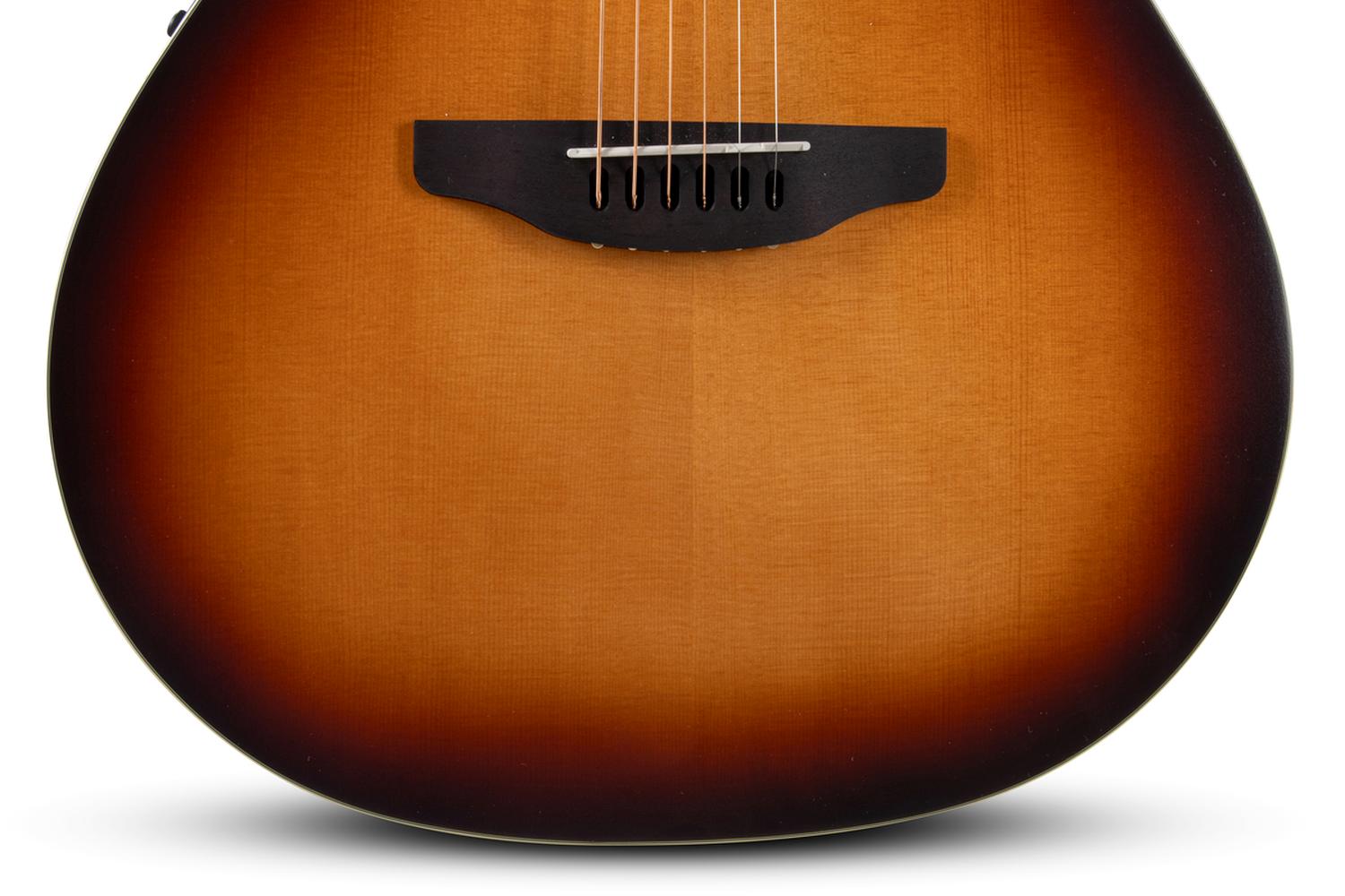 Ovation Celebrity Deluxe E-Acoustic Guitar CDX40-1-G, Vintage Suburst Satin - view 7