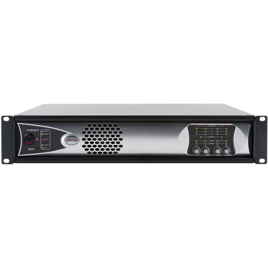 ASHLY pema NW Power Amp 4x250W @ 70V Constant Voltage with 8x8 Protea DSP
