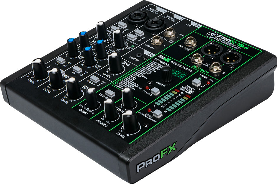 Mackie PROFX6-V3 Mixer. 6 Channel
