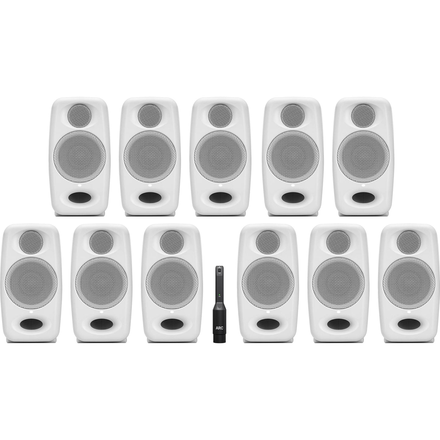iLoud Micro Monitors Pro (white) highly portable, professional reference studio monitor (immersive bundle)