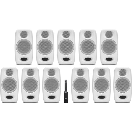 iLoud Micro Monitors Pro (white) highly portable, professional reference studio monitor (immersive bundle)