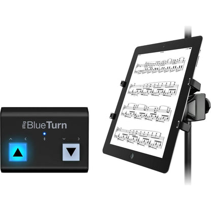 Tablet Page Turner Bundle iRig BlueTurn + iKlip Xpand