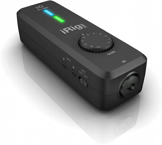 iRig Pro I/O instrument/Microphone interface with MIDI for iPhone/iPad and Mac/PC