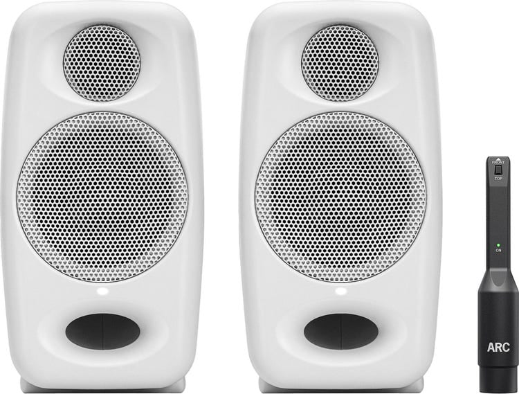 iLoud Micro Monitors Pro (white) highly portable, professional reference studio monitor (pair w/ ARC)