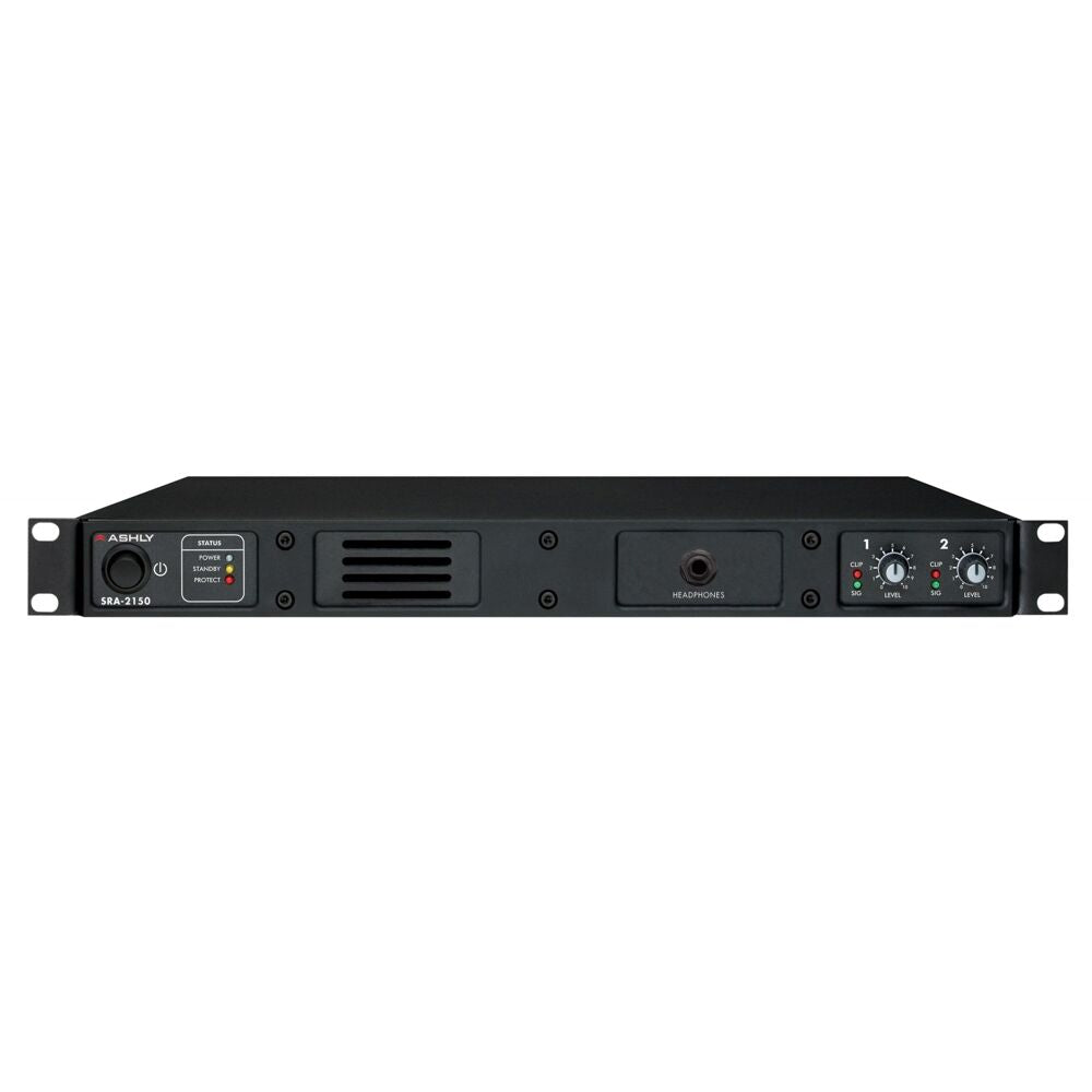 ASHLY Convection-Cooled 1U Power Amplifier 2 x 150W at 4 Ohms/ 80W at 8 Ohms