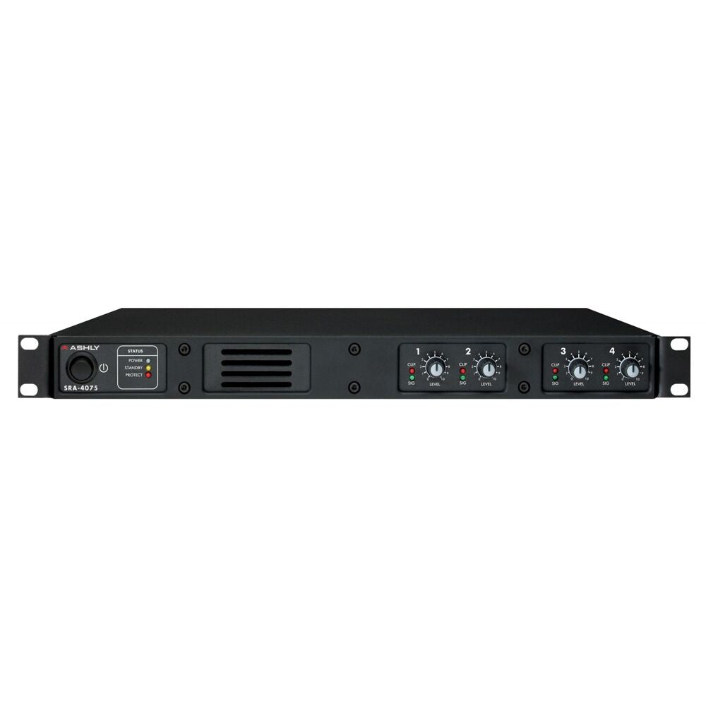 ASHLY Convection-Cooled 1U Power Amplifier 4x5W 4 Ohms/40W 8 Ohms
