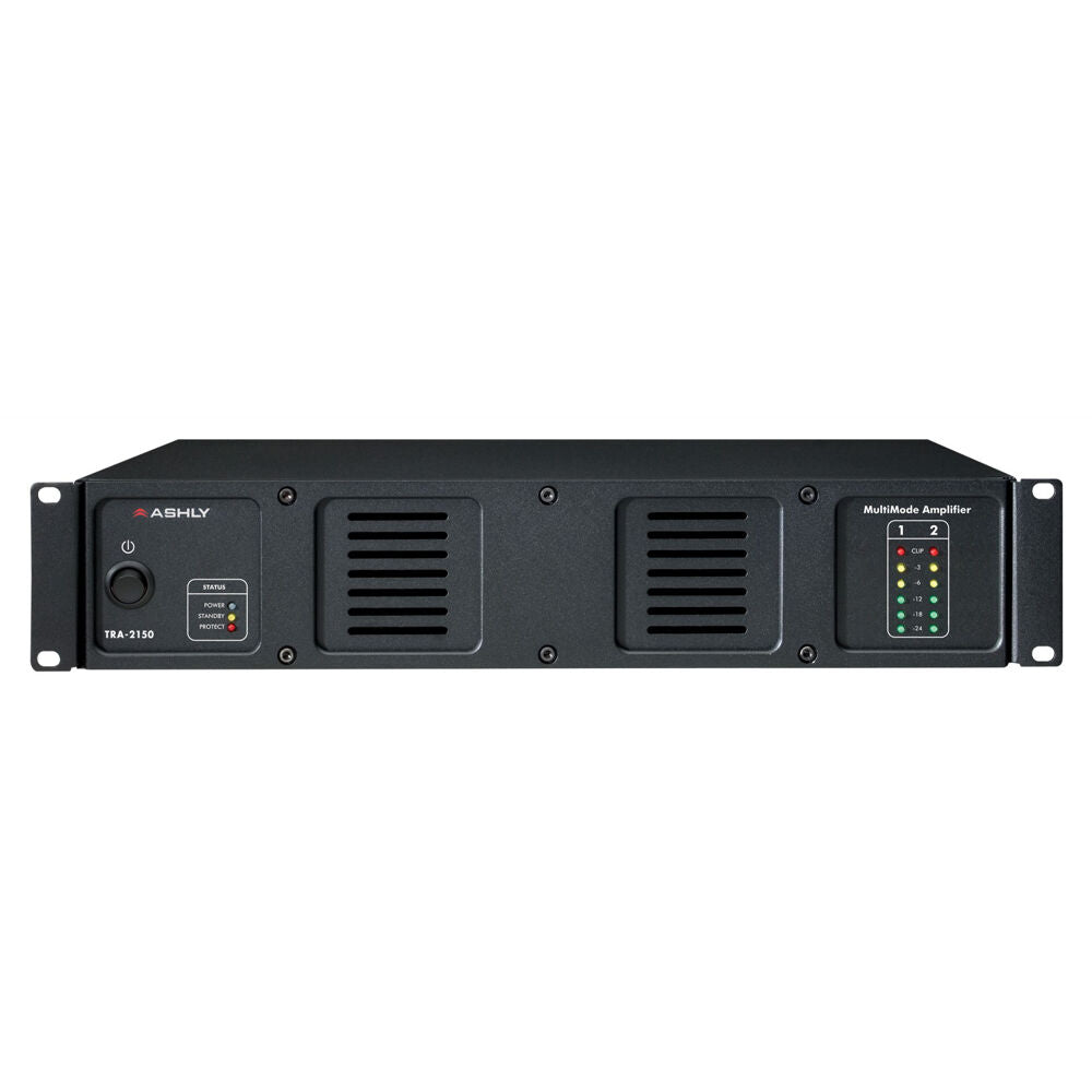 ASHLY Power Amplifier 2 x 150W @ 4 Ohms with Xfmr Isolated 25V, 70V, & 100V