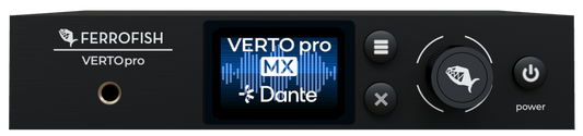 Ferrofish VERTOpro MX front panel with color display