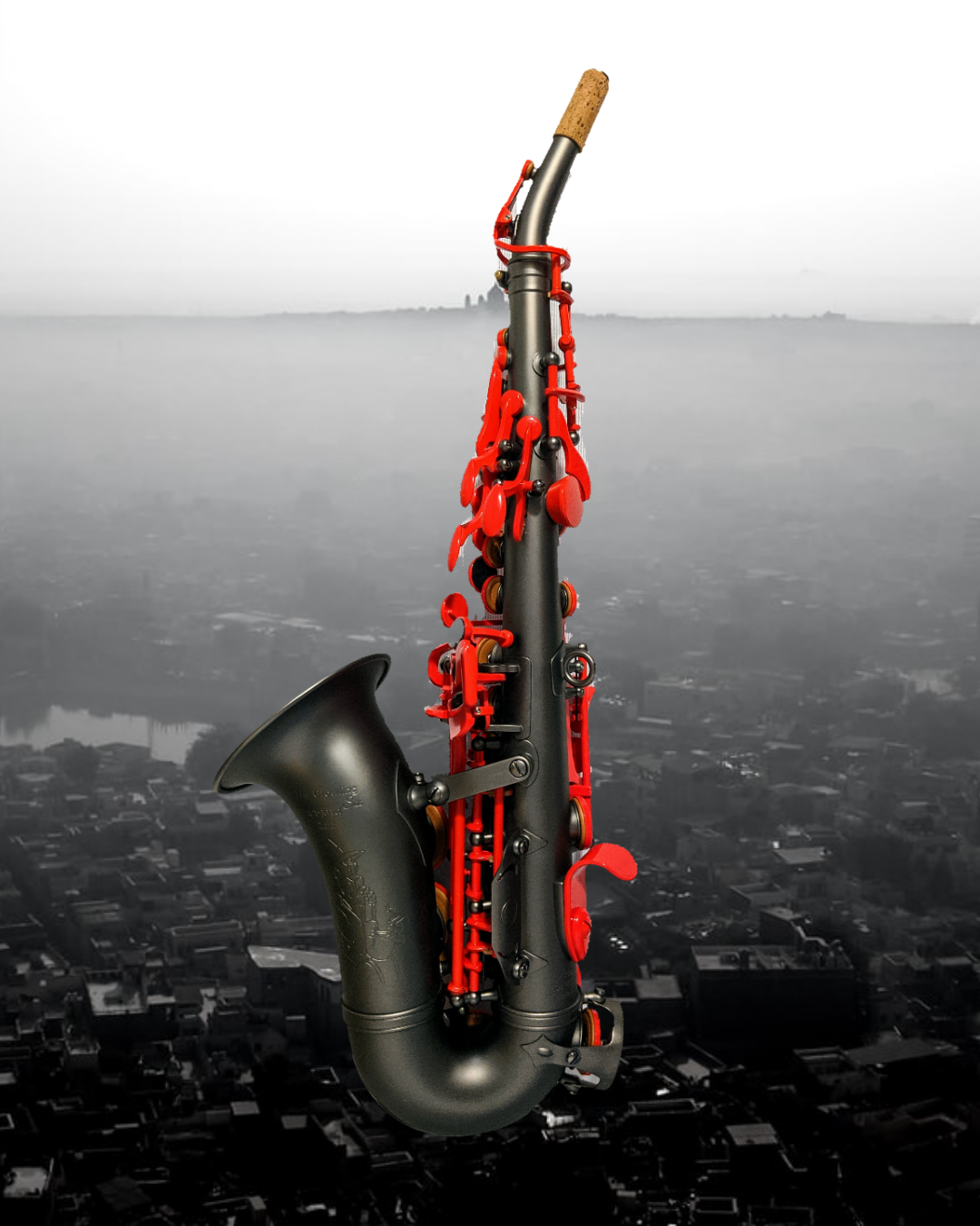 TGS Red Lava SE Professional Curved Soprano Saxophone [G2-UCRL]