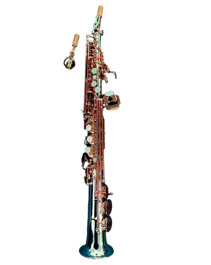 Special Edition Revelation Series Professional Straight Soprano Saxophone (925 neck) Silver / Rose Gold
