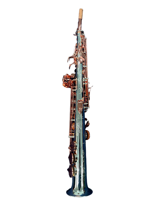 Special Edition Revelation Series Professional Straight Soprano Saxophone (925 neck) Silver / Rose Gold